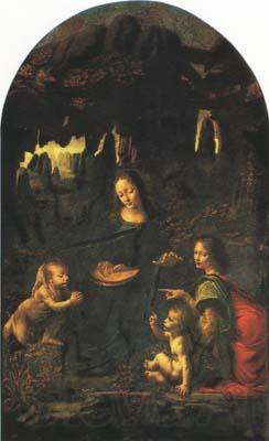 Leonardo  Da Vinci Virgin of the Rocks (mk10) France oil painting art